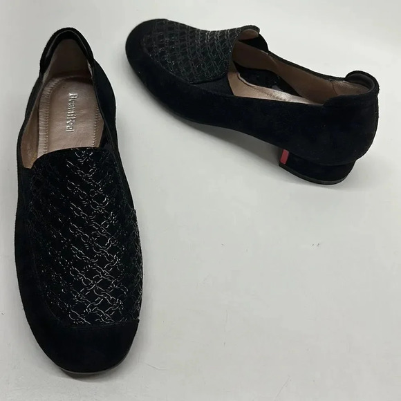 Beautifeel Lexi Loafers Suede Leather Shoes Black Chain Print NWOB Size 36 5 - Picture 13 of 14